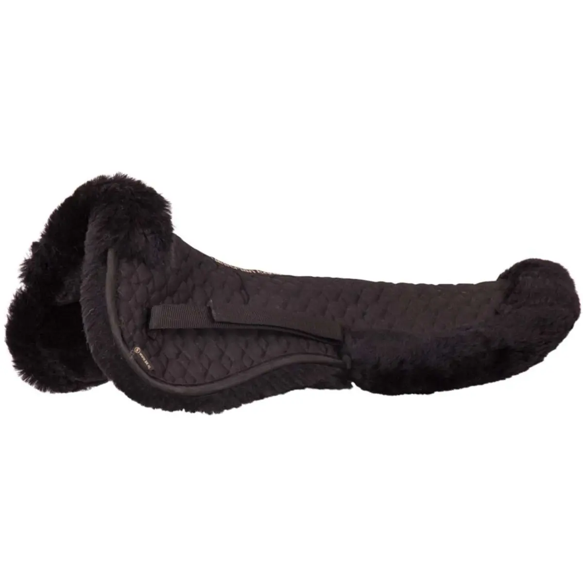 Br Zadelonderlegger Sheepskin Met Rand Zwart 1