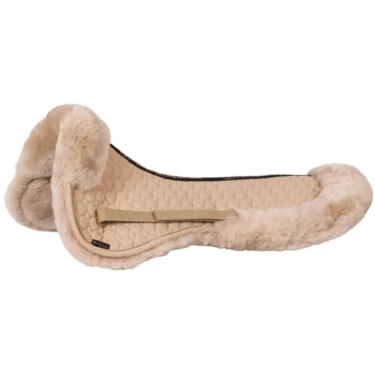 Br Zadelonderlegger Sheepskin Met Rand Taupe 1