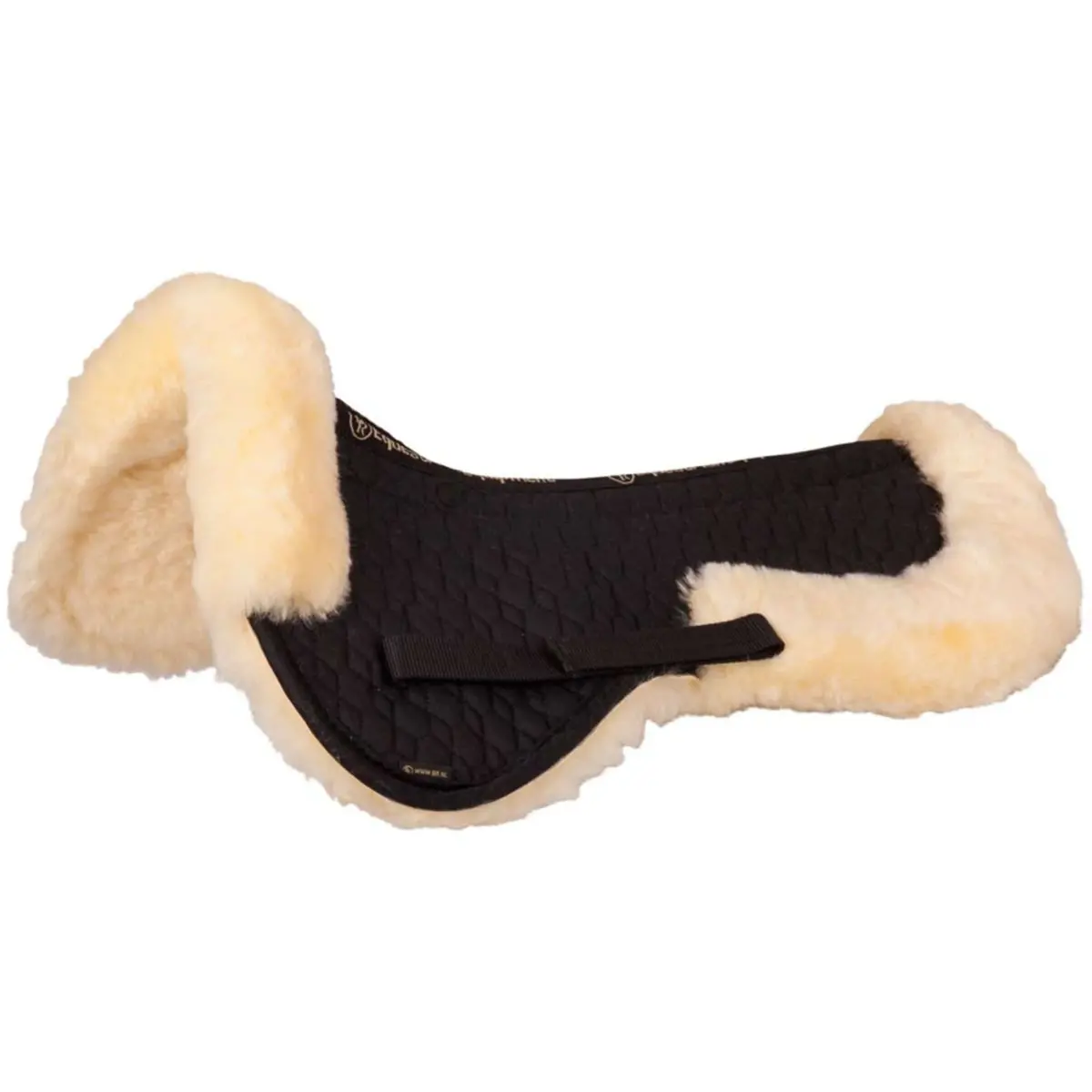 Br Zadelonderlegger Wervelkanaal Rand Sheepskin Zwart/Naturel 1