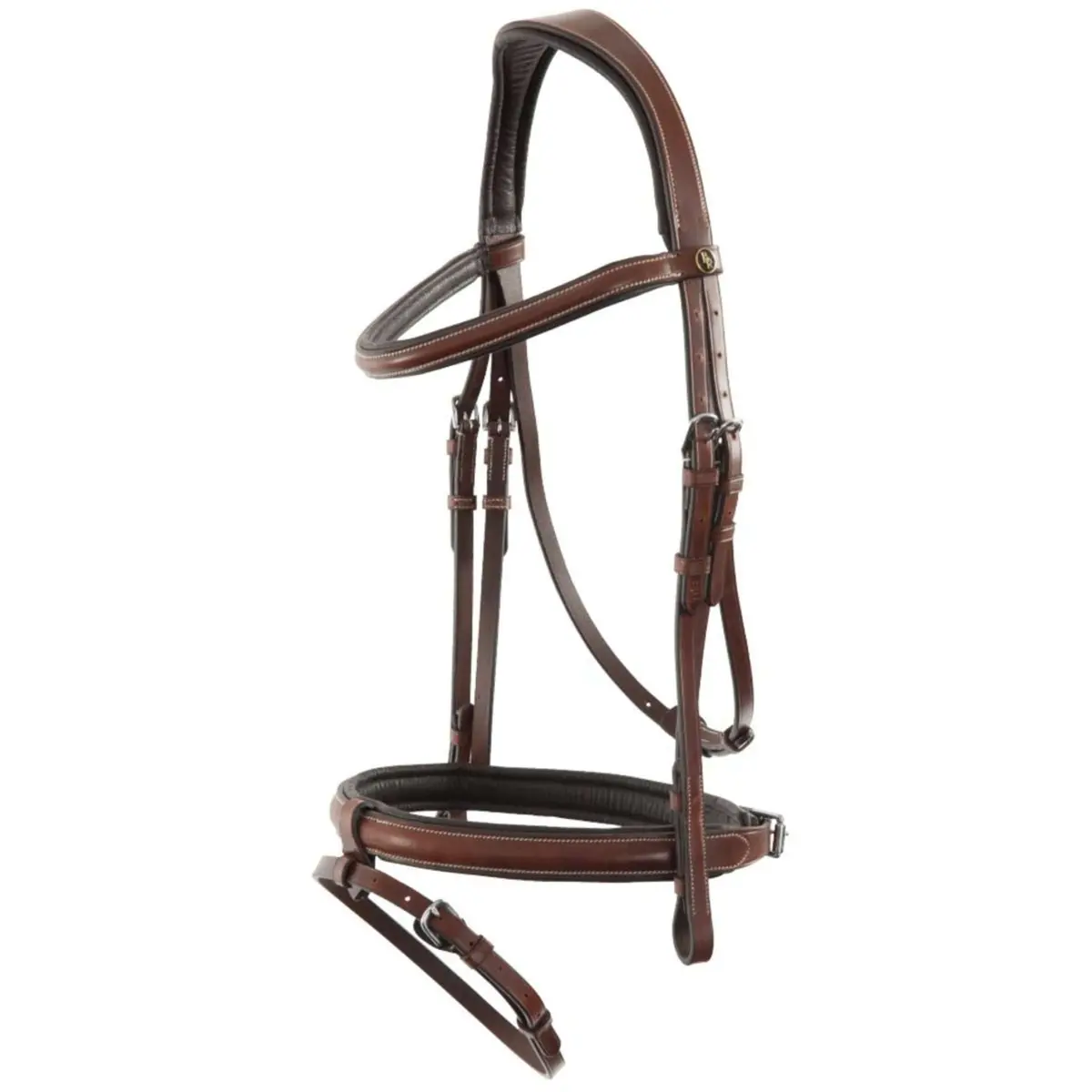 Br Hoofdstel Kendal Combi Neusriem Oak/Zilver 1