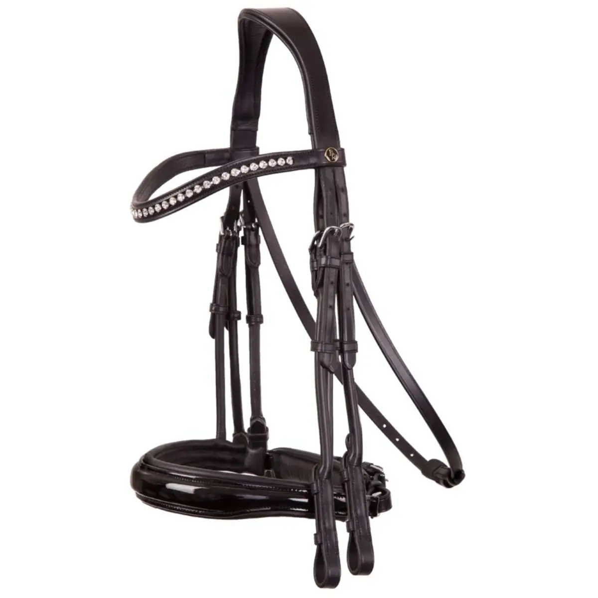 Br Stang En Trenshoofdstel Keswick Zwart/Zilver 1