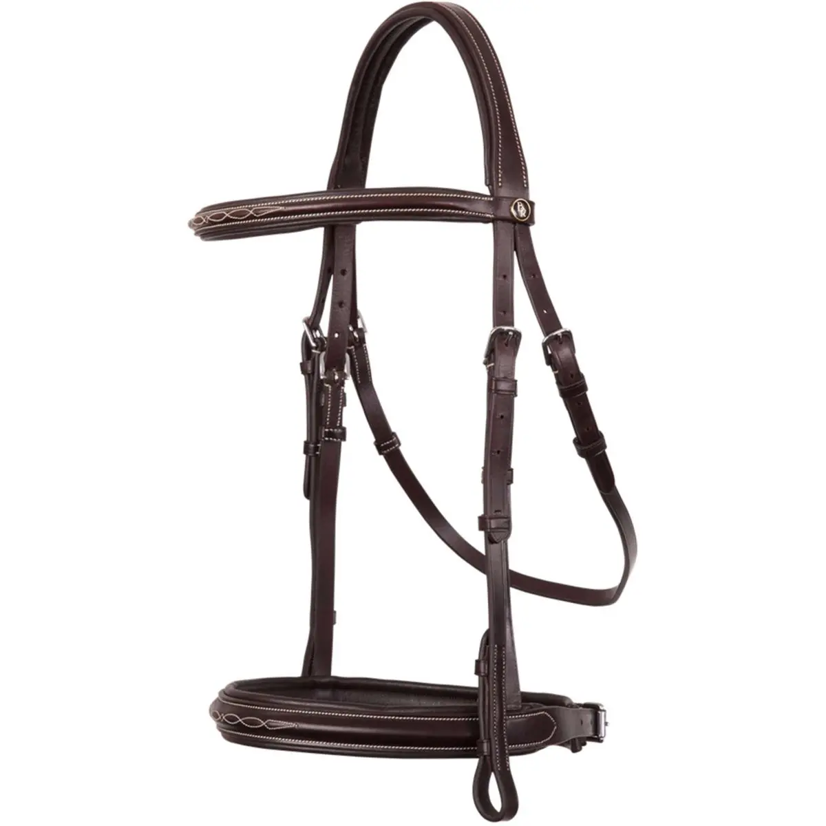 Br Hoofdstel Oxford Hunter Fancy Bruin/Zilver 1