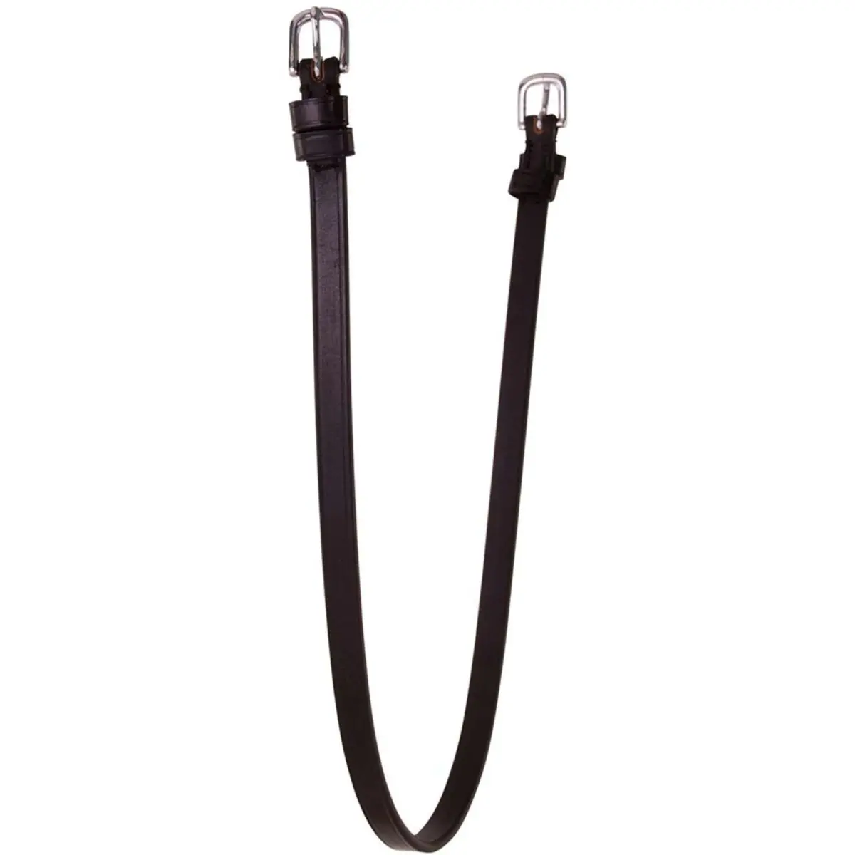 Br Keelriem Met 2 Ronde Gespen Zwart/Zilver 1