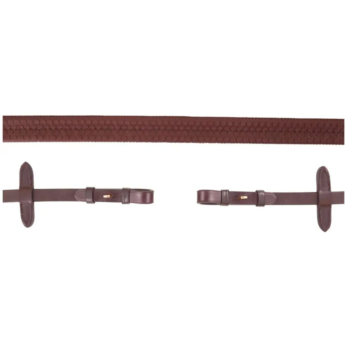 Br Teugel Eventa Pro Grip 16Mm Blind Bruin/Goud 1