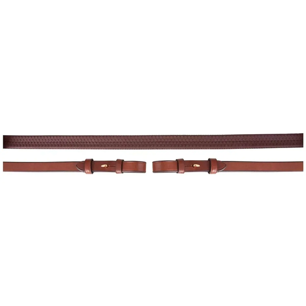 Br Teugel Eventa Pro Grip 16Mm Blind Tobacco/Goud 1