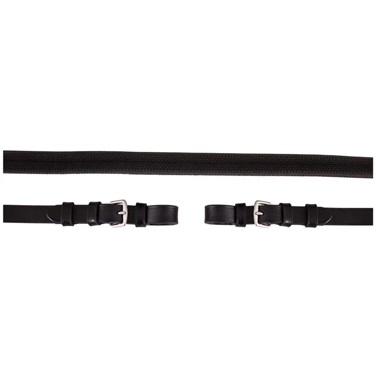 Premiere Teugel Rubber 16Mm Met Gespsluiting Zwart 1