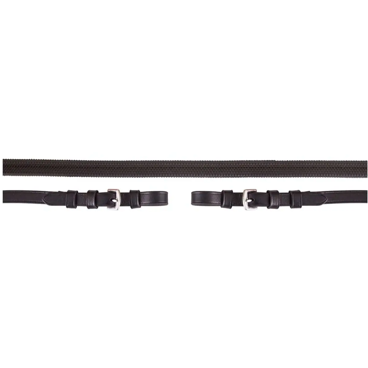Premiere Teugel Rubber 13Mm Met Gespsluiting Zwart 1