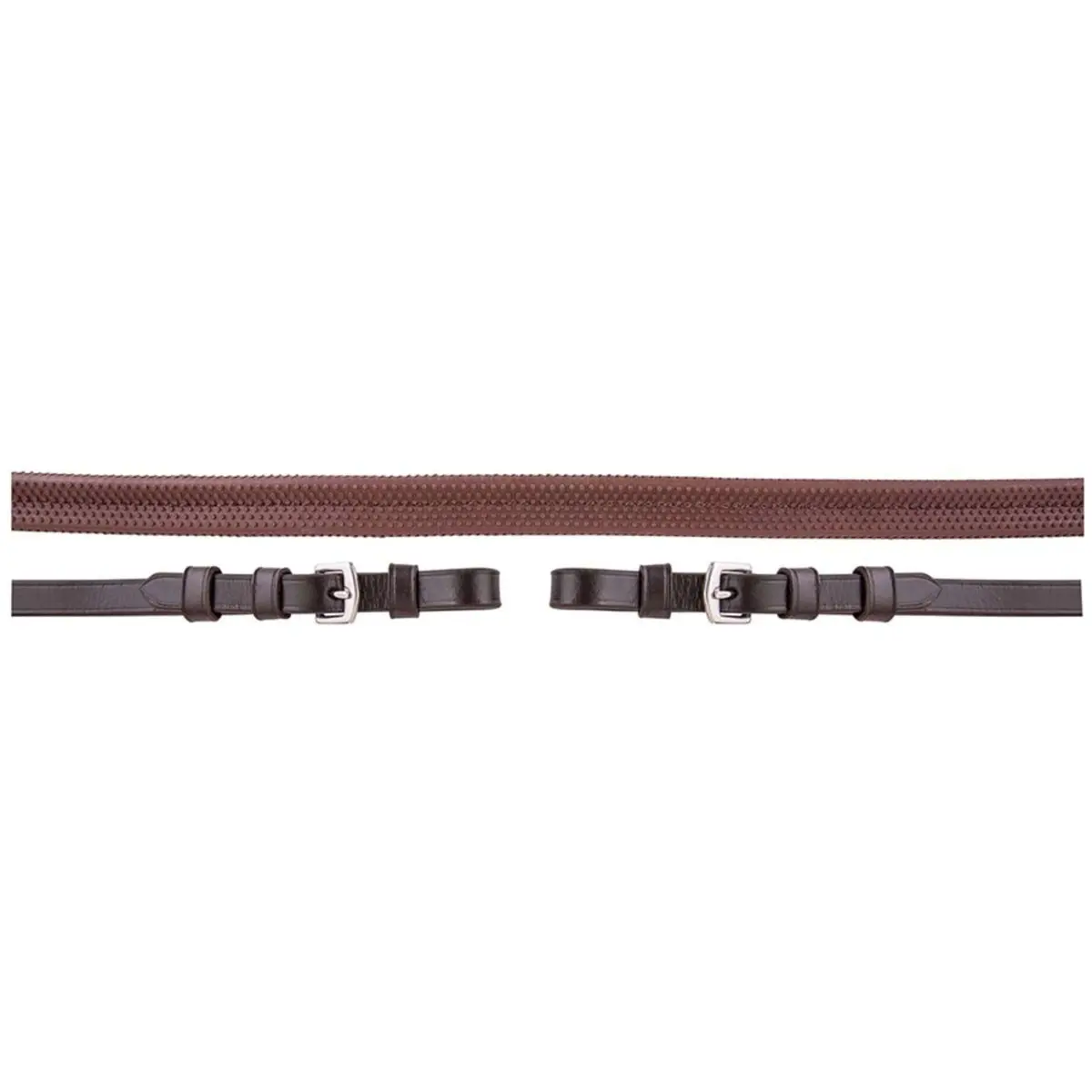 Premiere Teugel Rubber 13Mm Met Gespsluiting Bruin 1