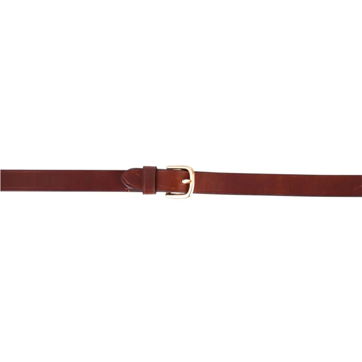 Br Teugel Dressuur Leer/Rubber Stops 16Mm Tobacco/Goud 2