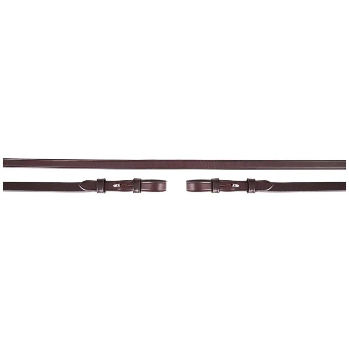 Br Teugel Dressuur Leer Dicht 13Mm Blind Bruin/Zilver 1