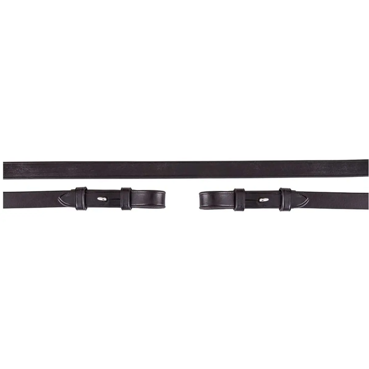 Br Teugel Dressuur Leer 16Mm Blind Zwart 1