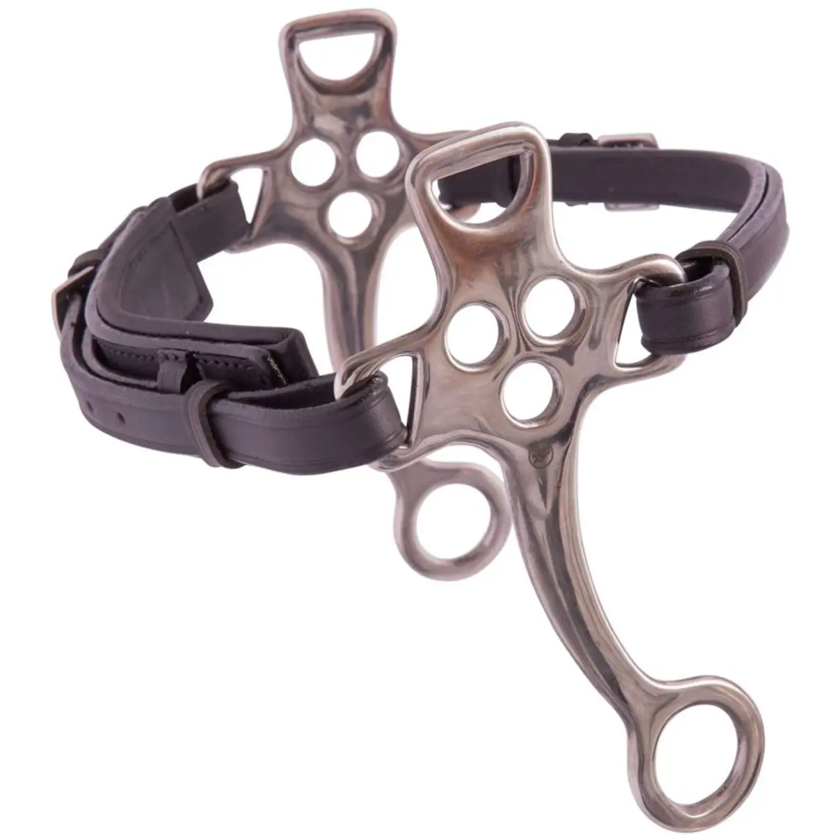 Br Hackamore Leer Zwart 1