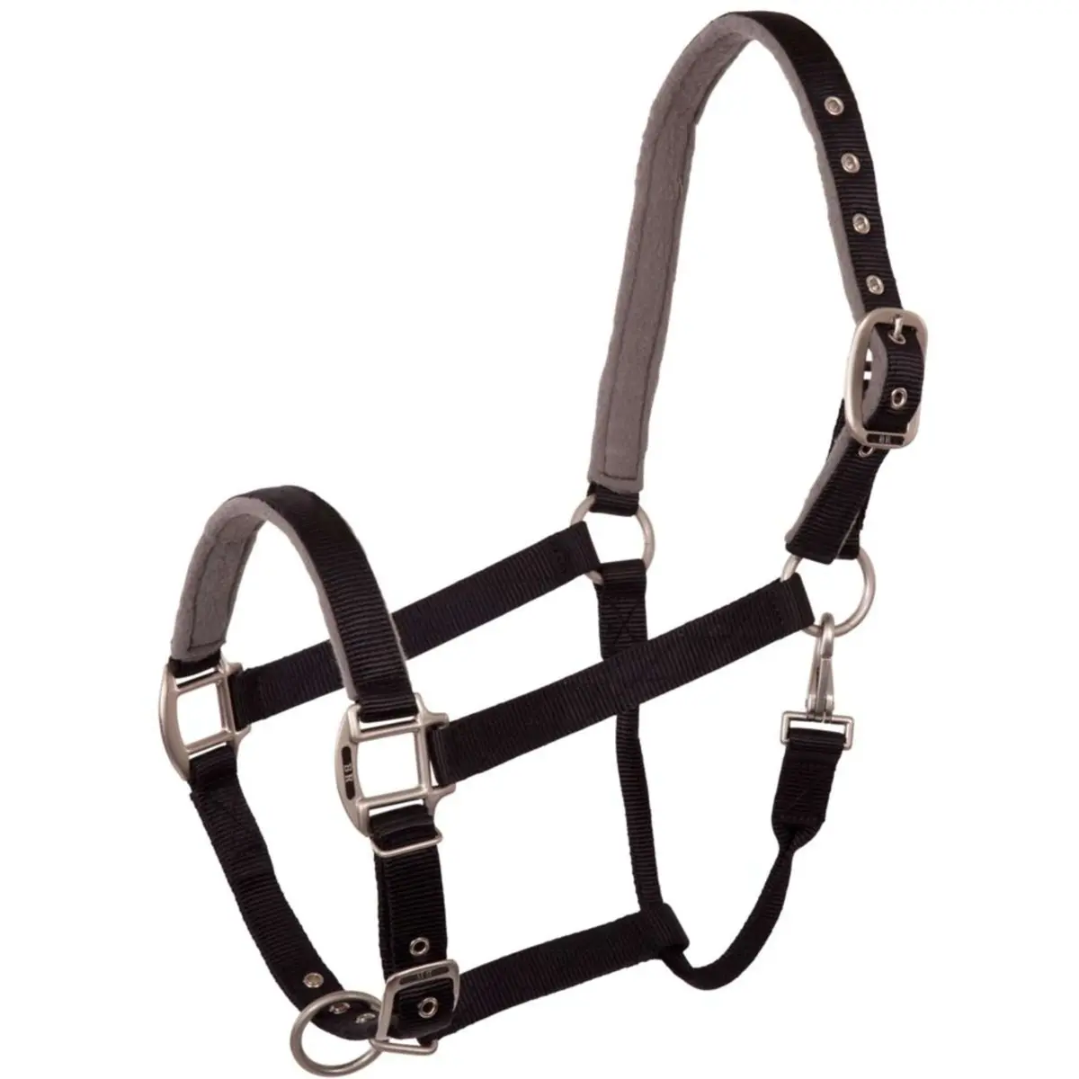 Br Halster Event Nylon Dubbel Verstelbaar Zwart 1