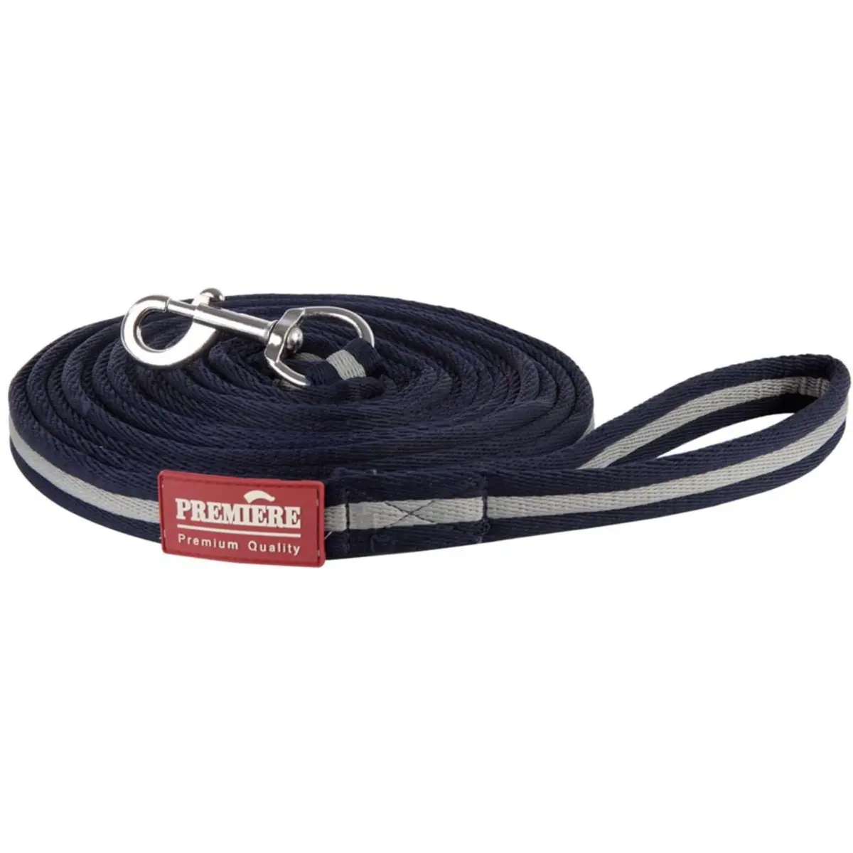 Premiere Longeerlijn Softgrip Met Musketon Dress Blue/Grey 1
