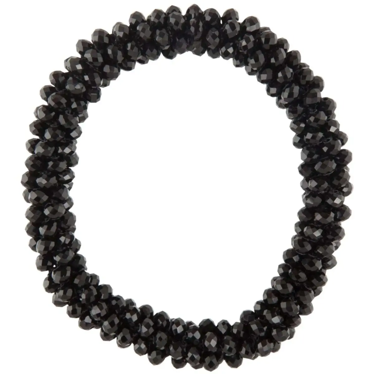 Br Haarelastiek Kiki Crystal Zwart 1