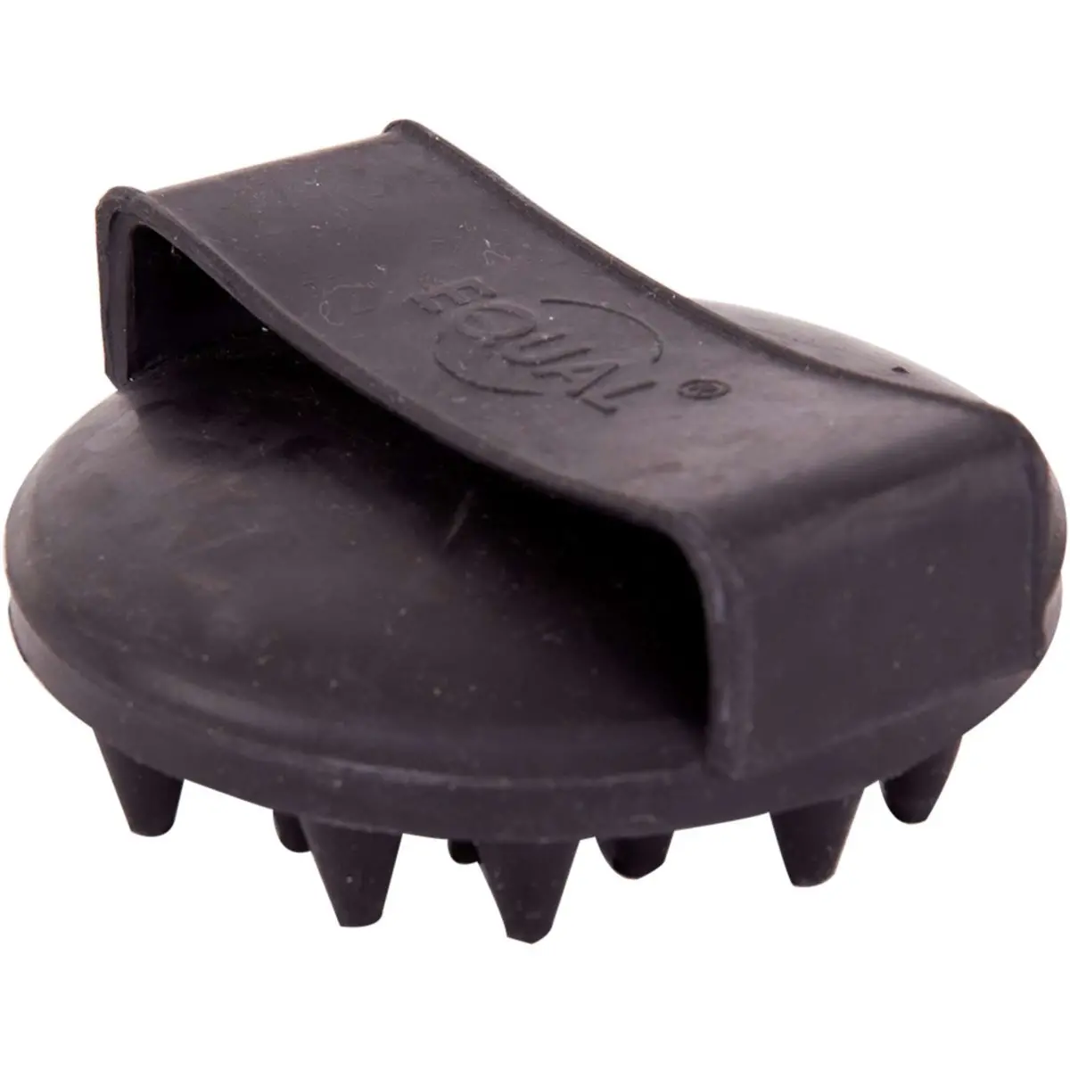 Premiere Ros/Massageborstel Rubber Rond Grof Zwart 1