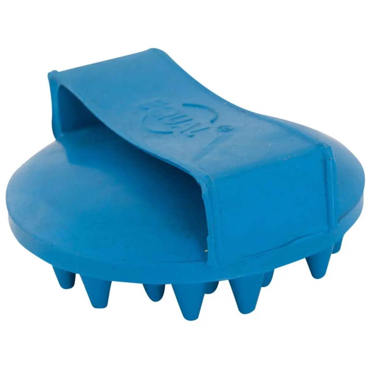 Premiere Ros/Massageborstel Rubber Rond Grof Blauw 1