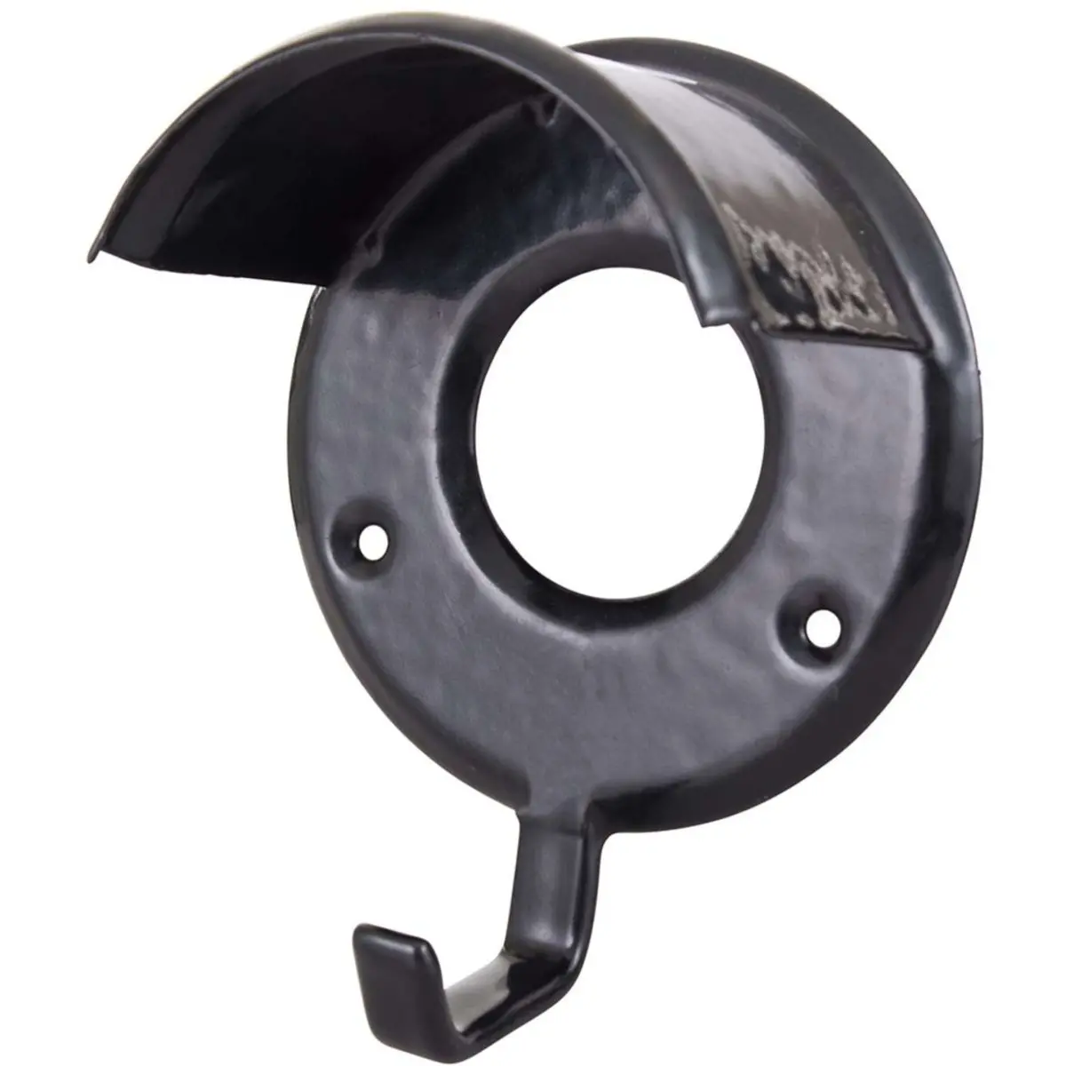 Premiere Hoofdstelophanger Rond Geplastificeerd Zwart 1