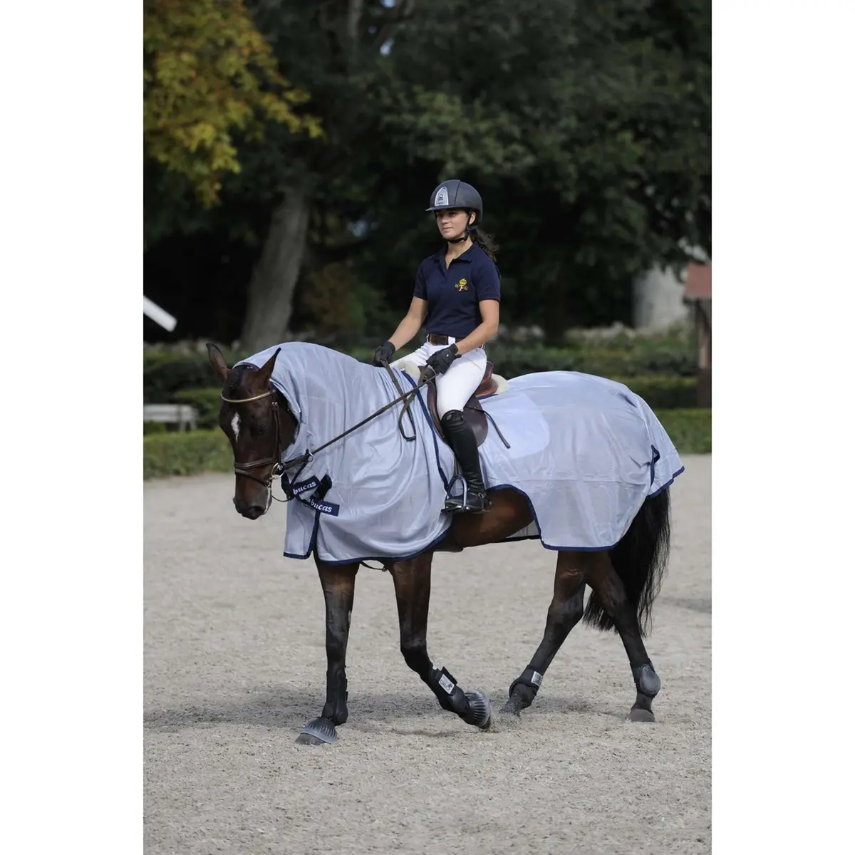 Bucas Vliegendeken Buzz-Off Riding Blue 1