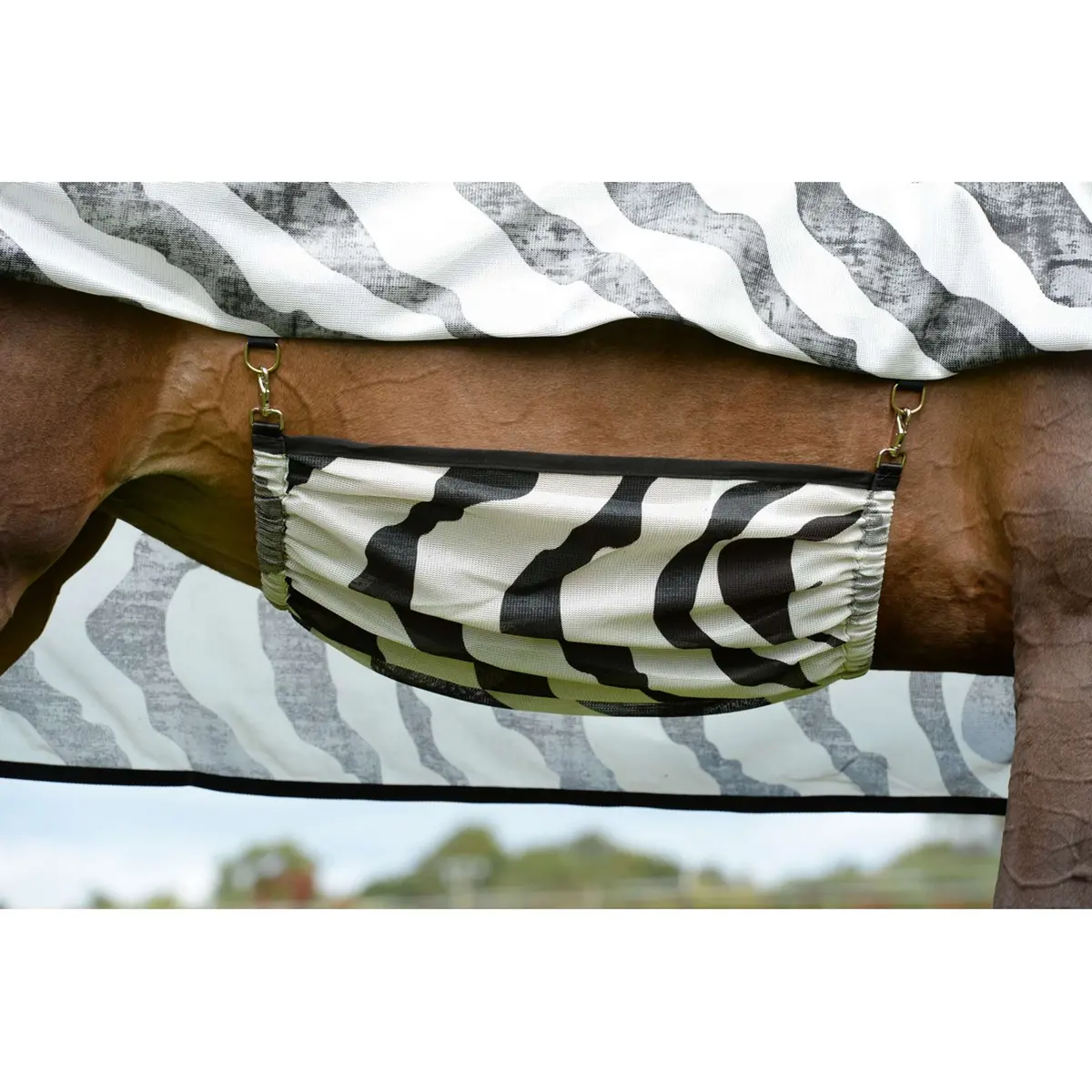 Bucas Buzz-Off Belly Pad Zebra 1