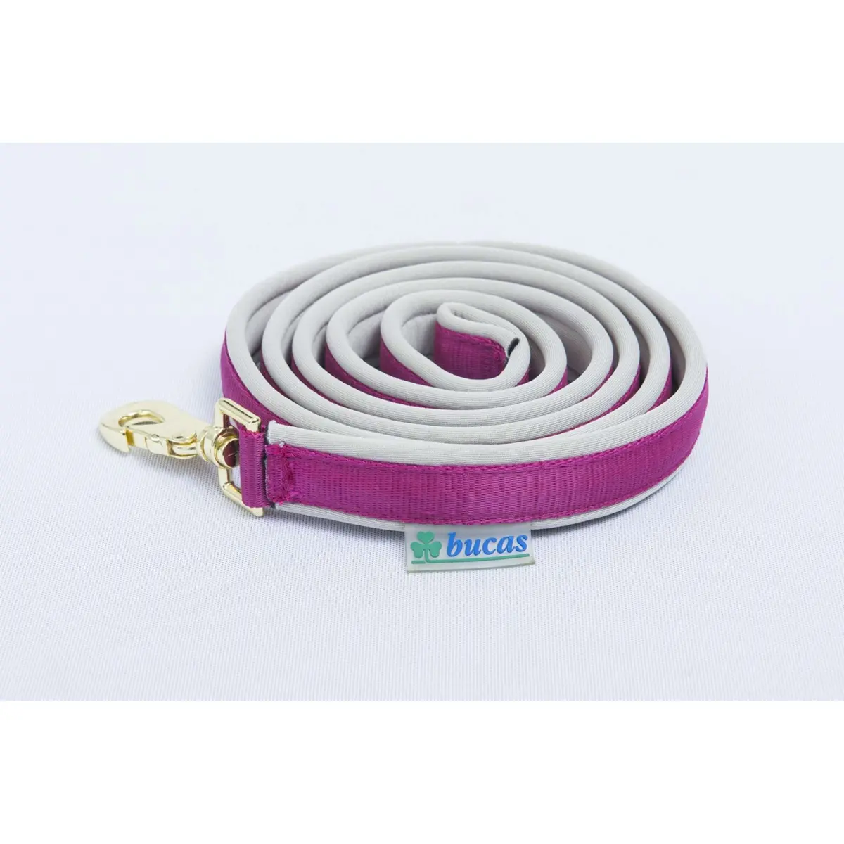 Bucas Lead Rein Dublin Padded Berry/Silver 1