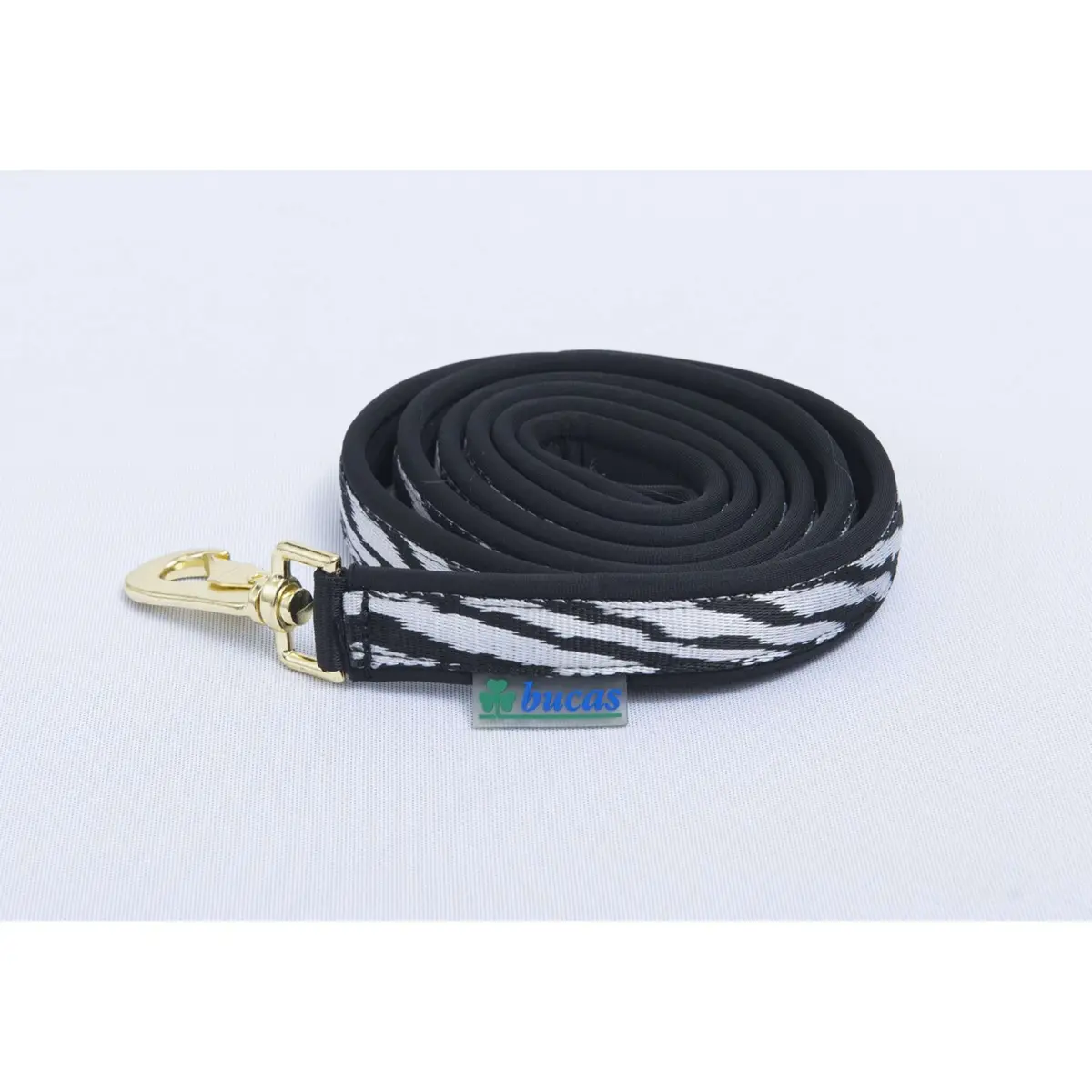 Bucas Lead Rein Dublin Padded Zebra 1