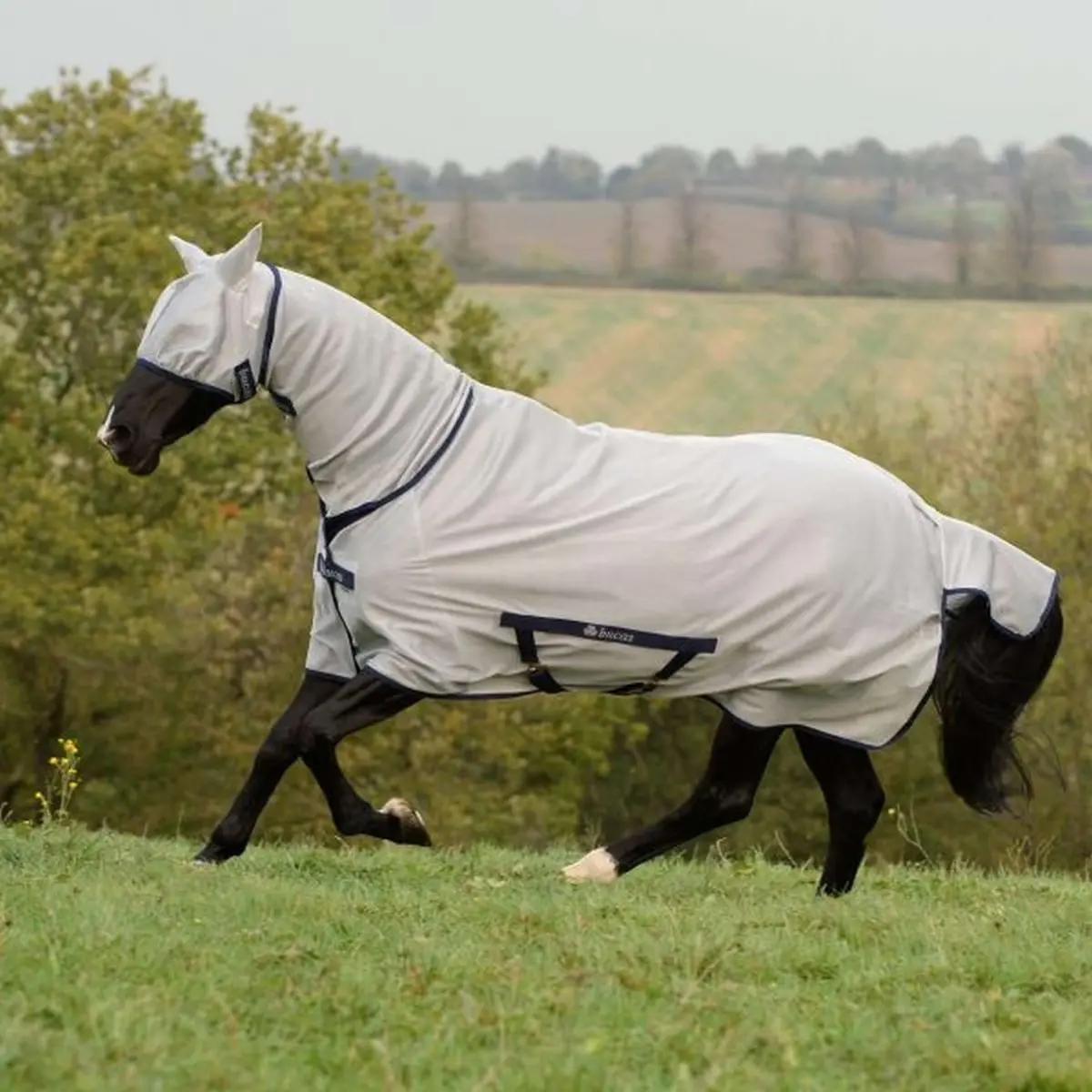 Bucas Freedom Fly Sheet Full Neck Silver 1