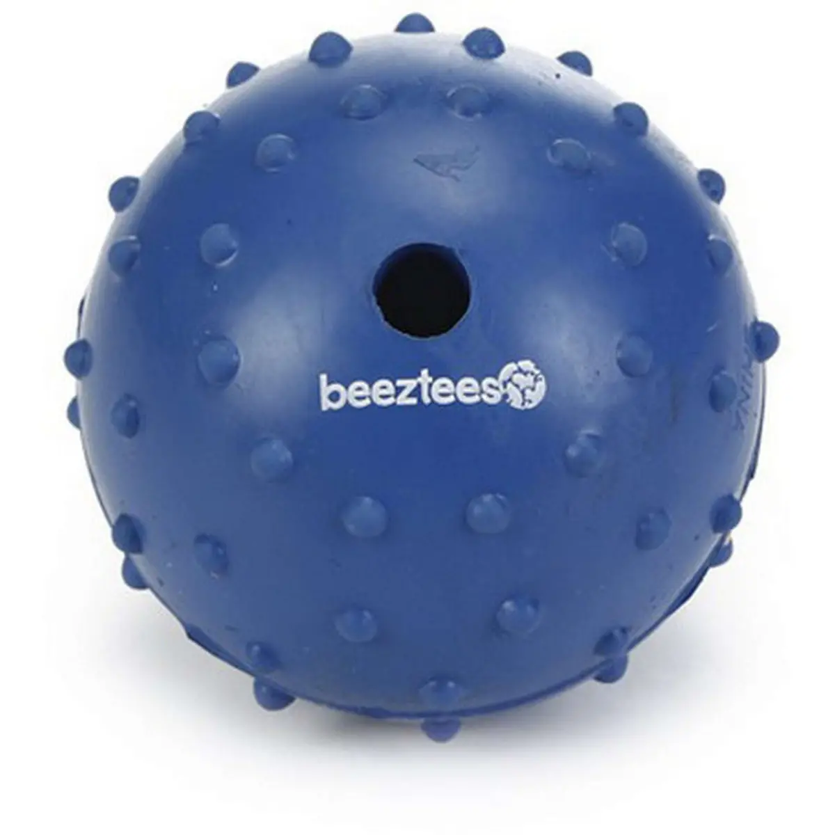 Beeztees Rubber Bal + Bel Massief Blauw 1