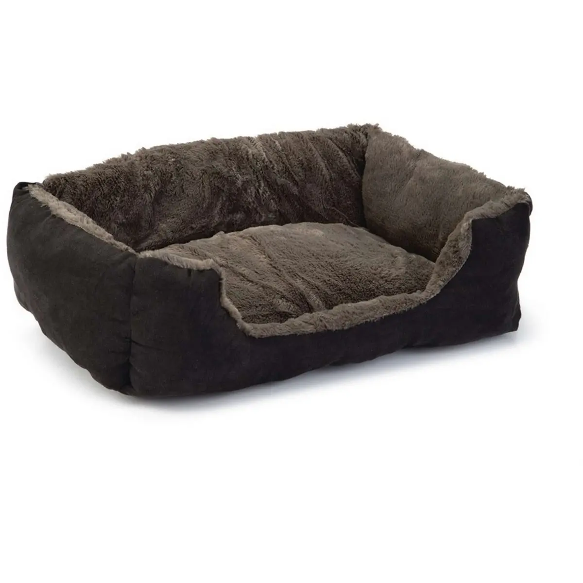 Beeztees Pluche Ligbed Baboo Kat Taupe Zwart 1