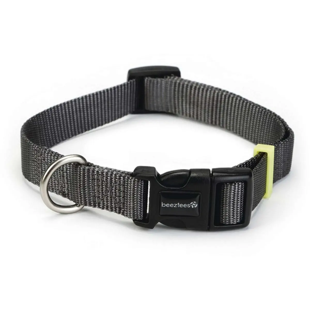 Beeztees Nylon Halsband Uni Donker Grijs 1
