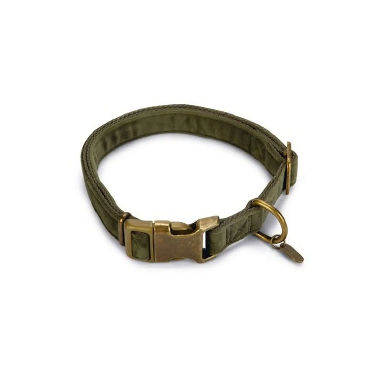 Designed By Lotte Hondenhalsband Velura Fluweel Groen 1