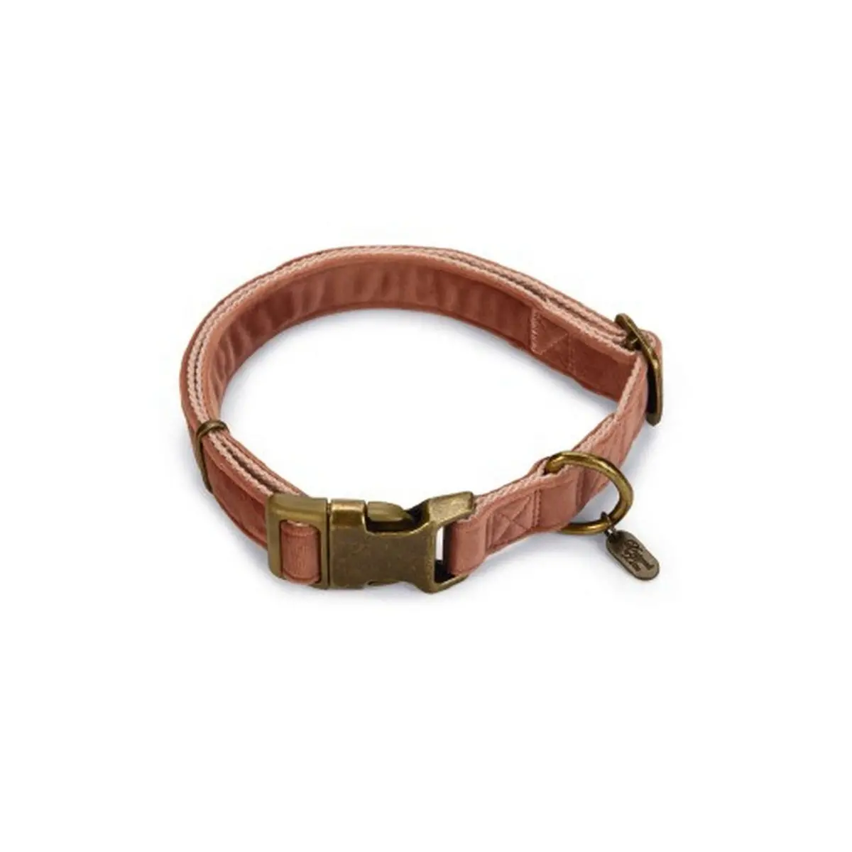 Designed By Lotte Hondenhalsband Velura Fluweel Roze 1
