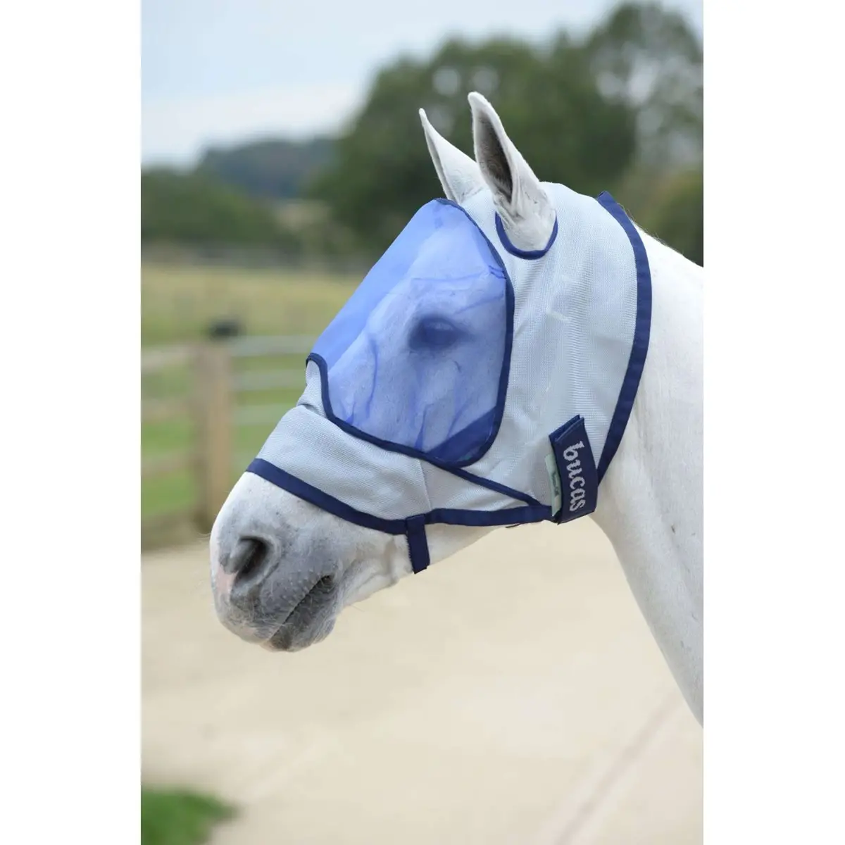Bucas Buzz-Off Vliegenmasker Delux Blue 1