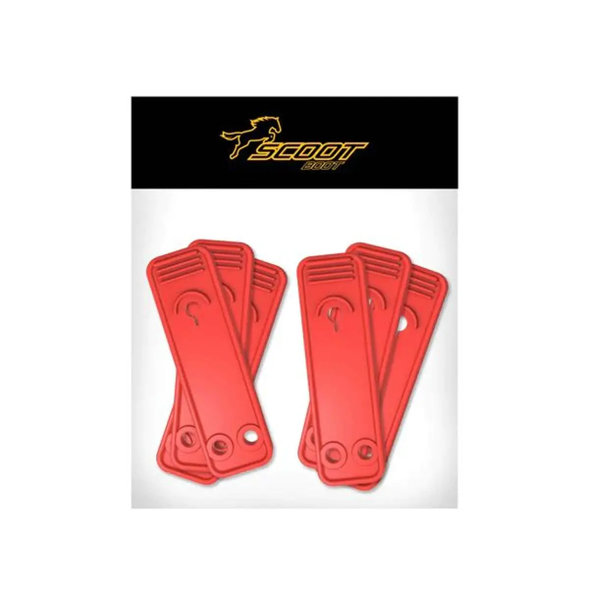 Scoot Boot Front Strap Hibiscus 1