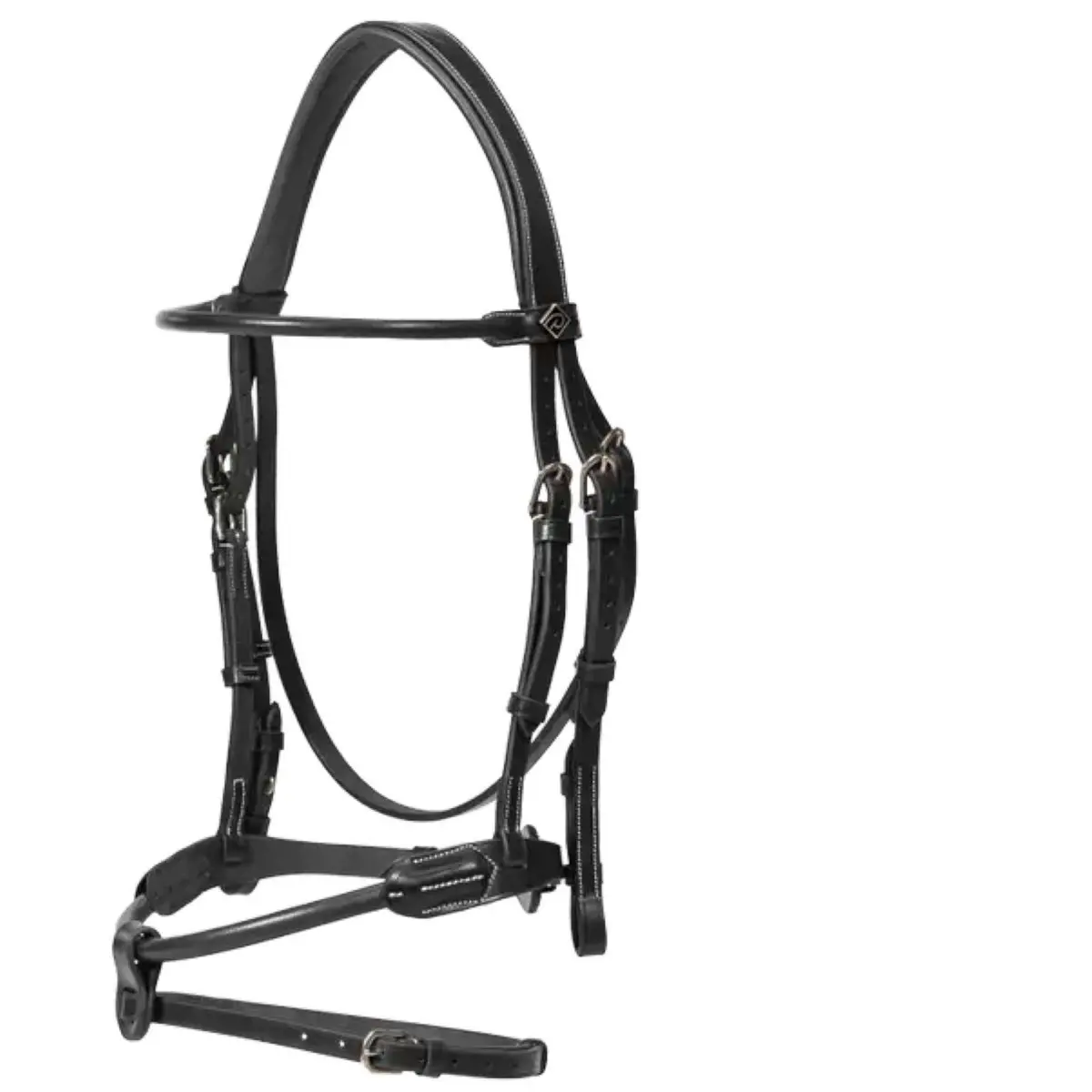 Dyon Hoofdstel Round Leather Zwart 1