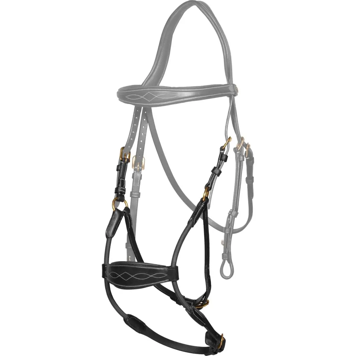 Dyon Neusriem Hybrid Elastisch Zwart 1