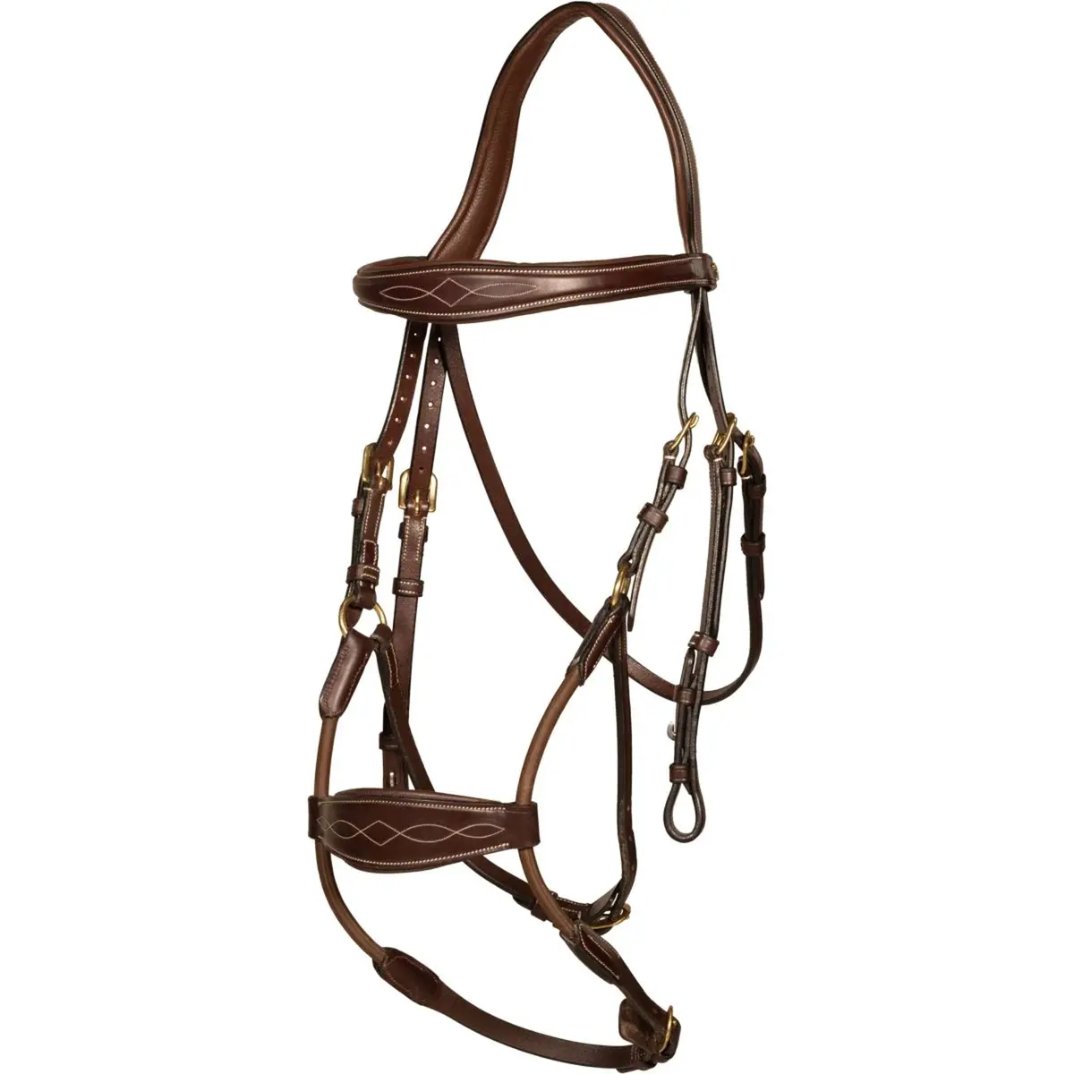 Dyon Hoofdstel Elastic Hybrid Bruin 1