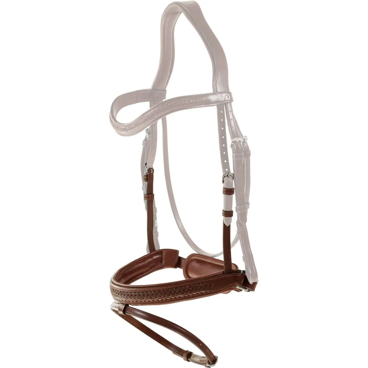 Dyon Neusriem Flash Pull-Back Gevlochten Bruin 1