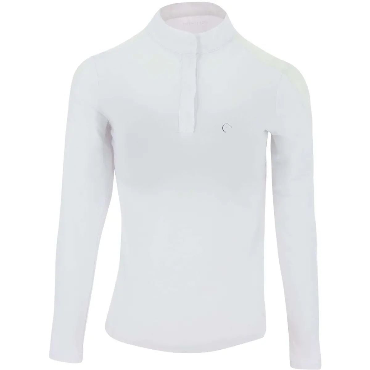 Equithème Wedstrijdshirt Pekin Lange Mouwen Wit 1