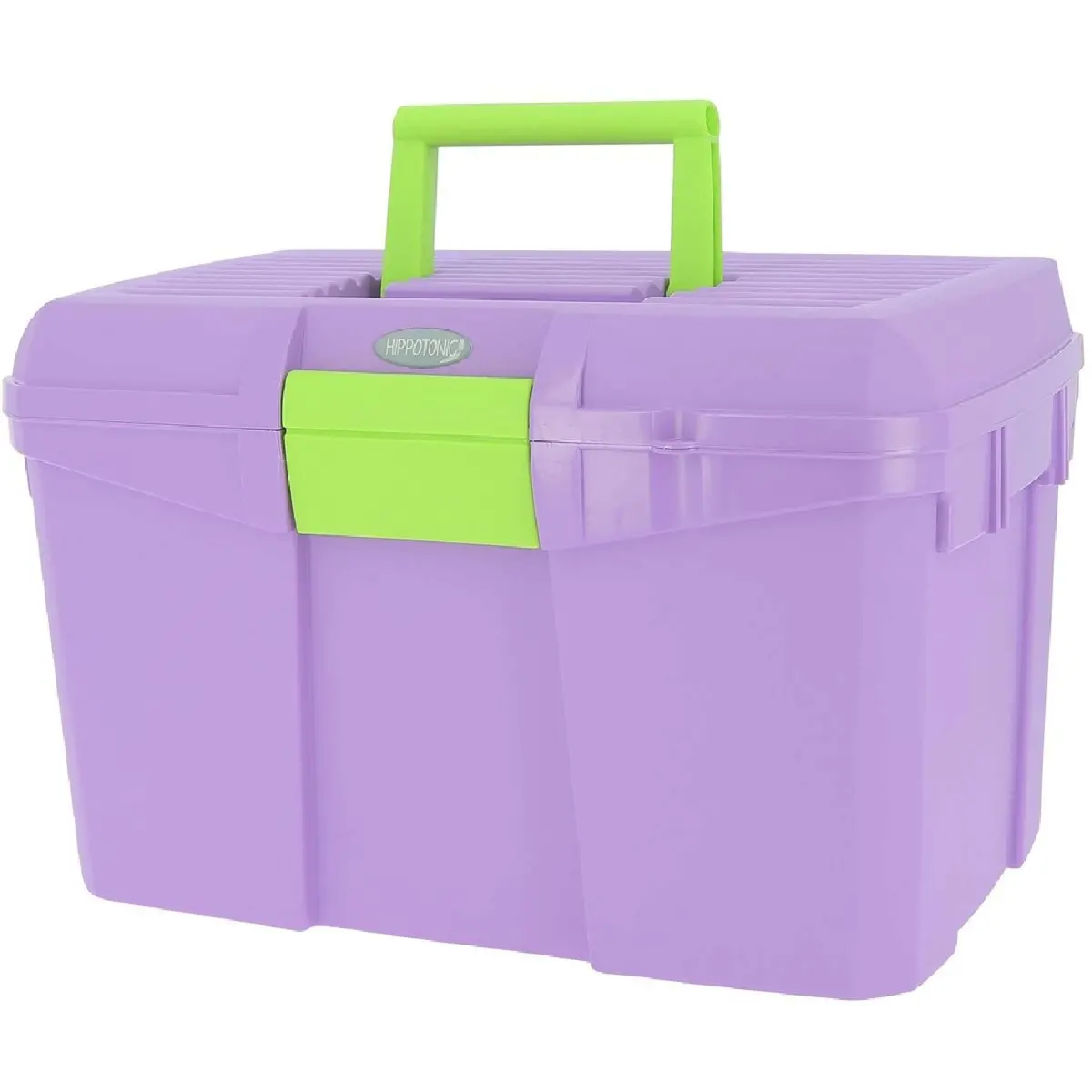 Hippotonic Poetskoffer Paars/Neon Groen 1