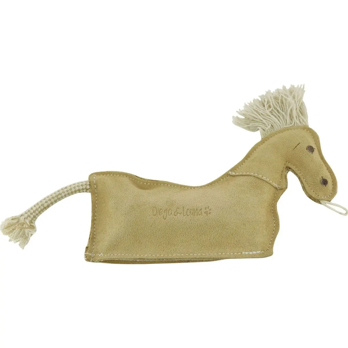Diego & Louna Speelgoed Leren Paard Naturel 1