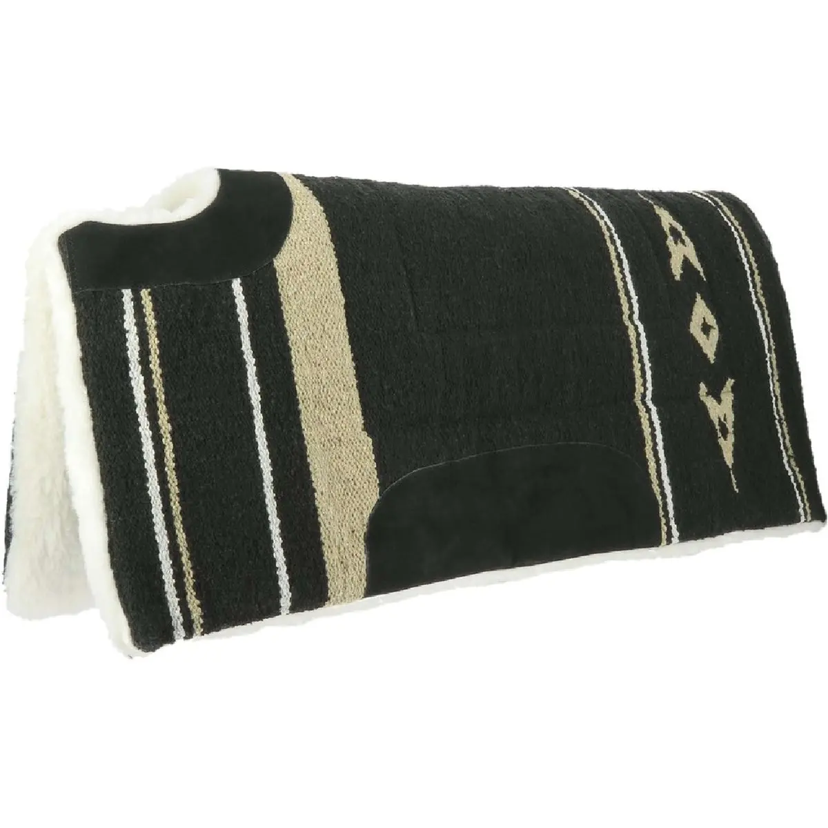 Westride Zadelpad Navajo Met Schoftuitsparing Zwart 1