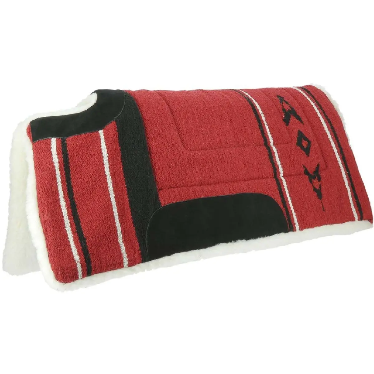 Westride Zadelpad Navajo Met Schoftuitsparing Rood 1