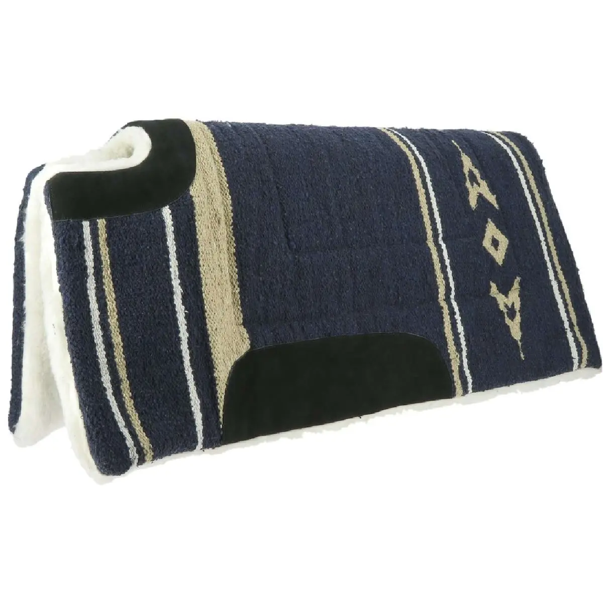 Westride Zadelpad Navajo Met Schoftuitsparing Blauw 1