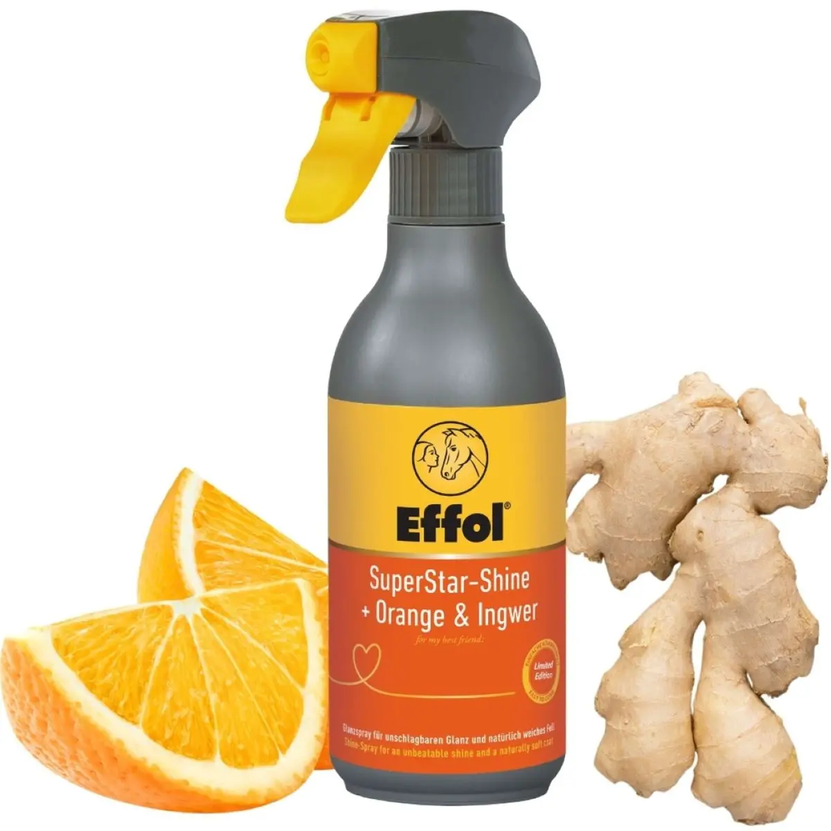 Effol Glanslotion Superstar-Shine Spray Sinaasappel & Gember 1