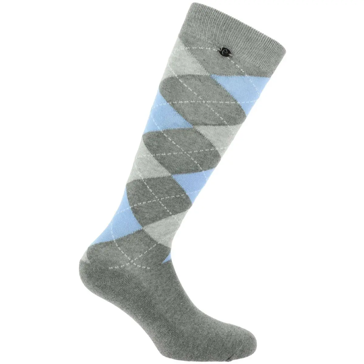 Equithème Sokken Argyle Lichtgrijs/Hemelsblauw 1