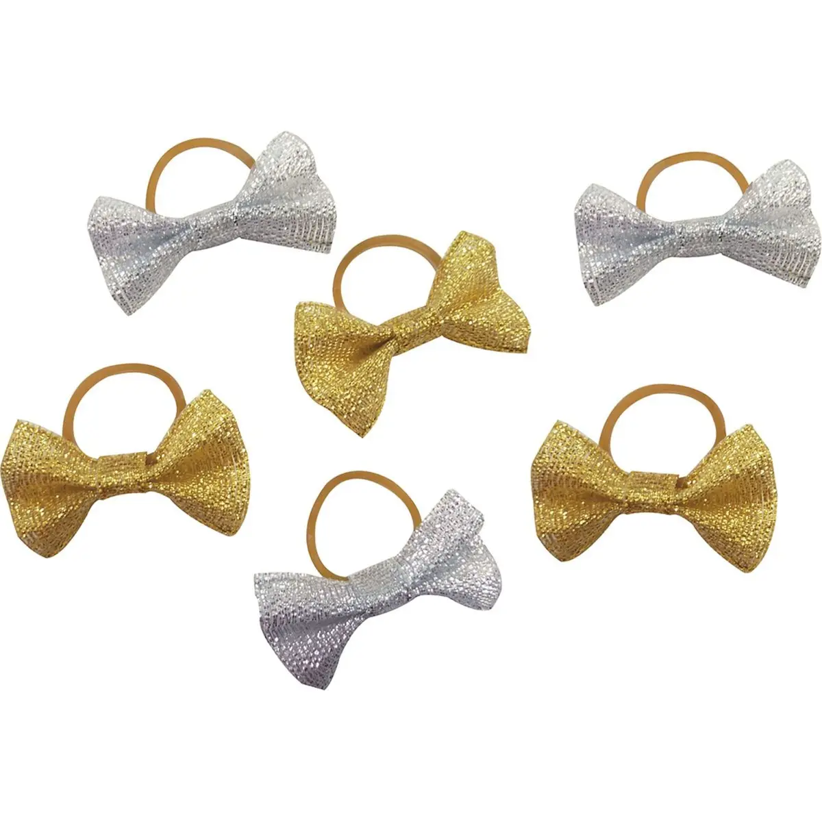 Equithème Invlechtstrikjes Glitter Goud 1