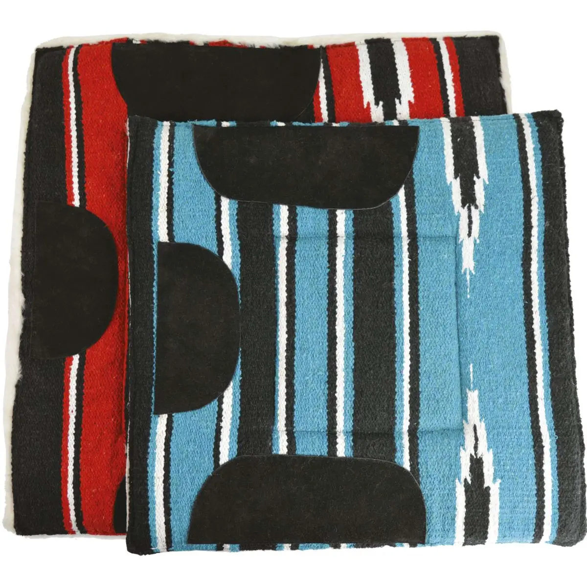 Westride Zadelpad Navajo Gewatteerd Turquoise/Zwart/Wit 1