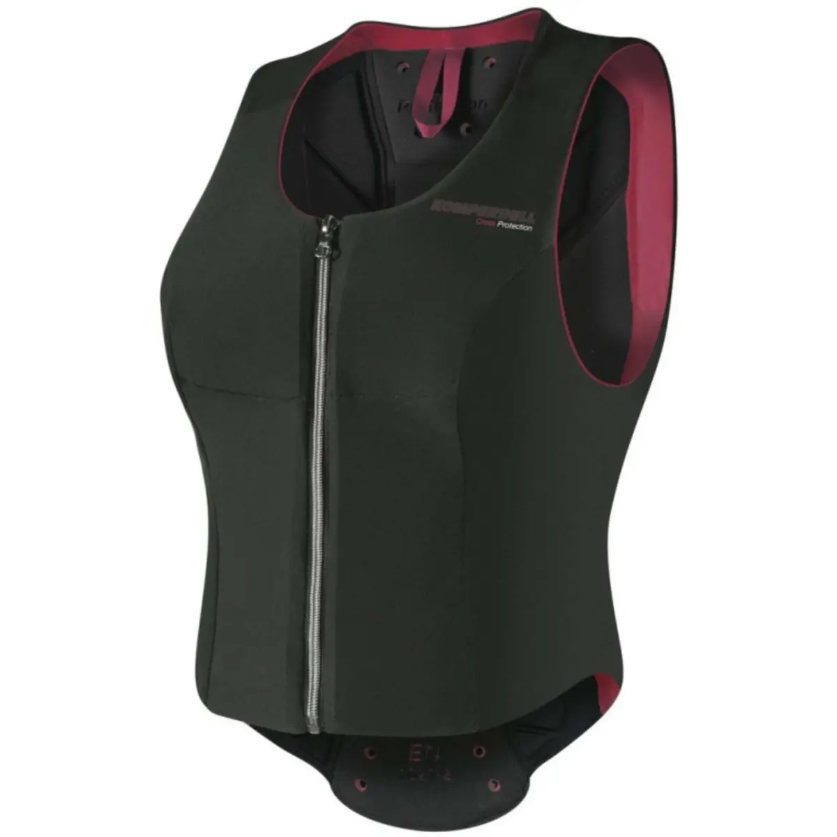 Komperdell Rugprotector Flexfit Slim Zwart/Bordeaux 1