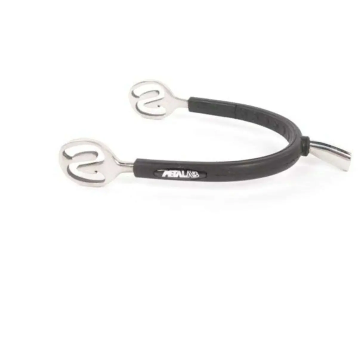 Metalab Knopsporen Prince De Galles 20Mm Rvs Met Rubber Zwart 1